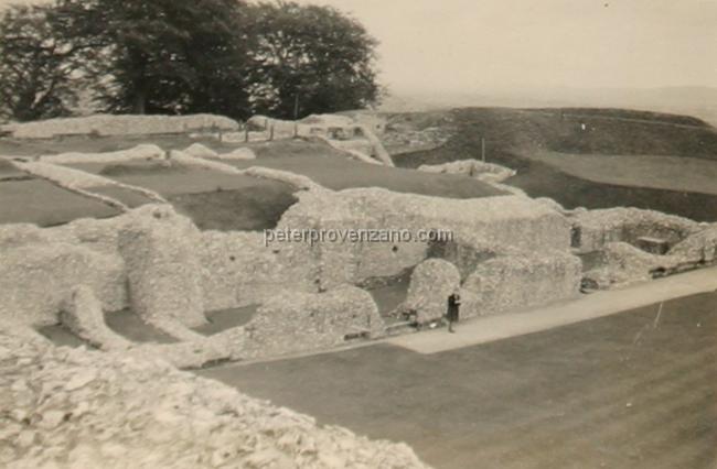 Peter Provenzano Photo Album Image_copy_120.jpg - Ruins at Old Sarum, an Iron Age hill fort. Wiltshire, England - fall of 1941.